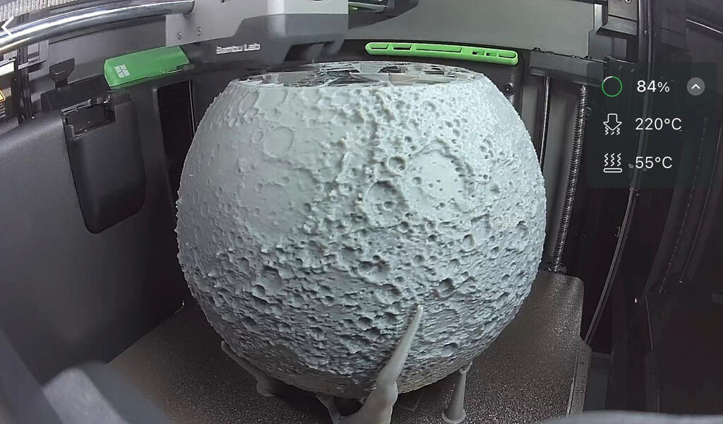 The Moon (during print)