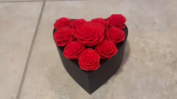 Heart-Shaped Box w/ "Knitted" Bear